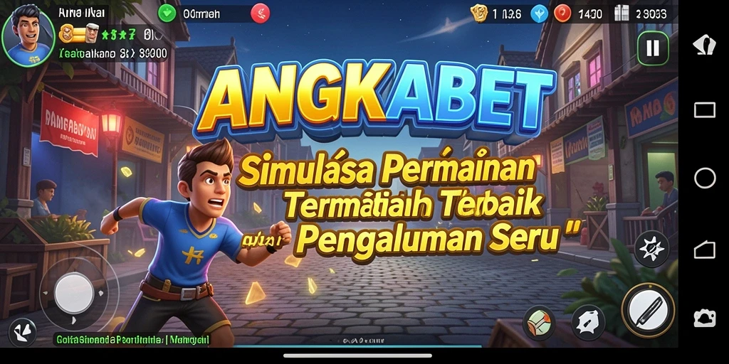 Screenshot gameplay ANGKABET menampilkan aksi seru dalam simulasi.
