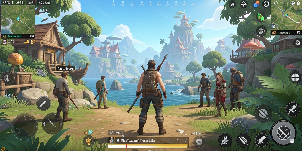 Screenshot menunjukkan gameplay Open World yang menakjubkan di API33.