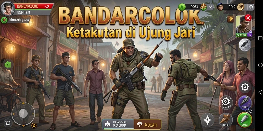 Tampilan mendebarkan dari gameplay BANDARCOLOK dengan efek suara yang mencekam.