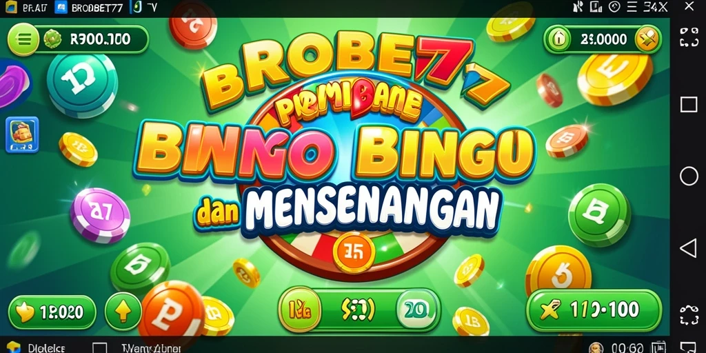 Tampilan gameplay seru saat bermain BROBET77 Bingo.