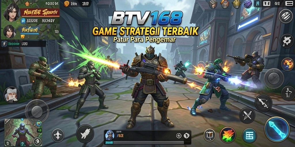 Tampilan gameplay strategi yang menegangkan di BTV168.