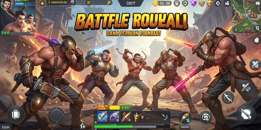 Gameplay seru di COO77 dengan pertempuran intens Battle Royale.