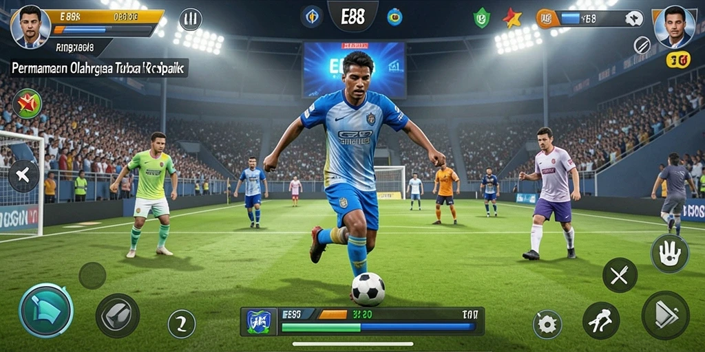 Tampilan gameplay E88 yang dinamis dan seru.