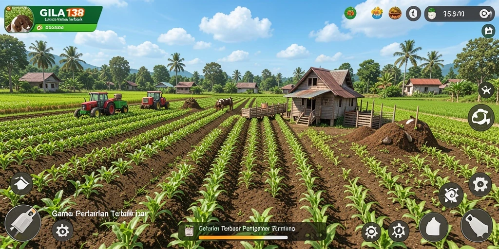 Tampilan gameplay GILA138 dengan elemen pertanian yang menarik.