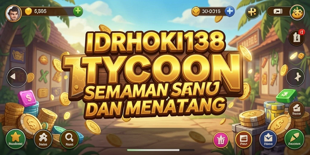Screenshot gameplay IDRHOKI138 yang menampilkan pengelolaan bisnis Tycoon.