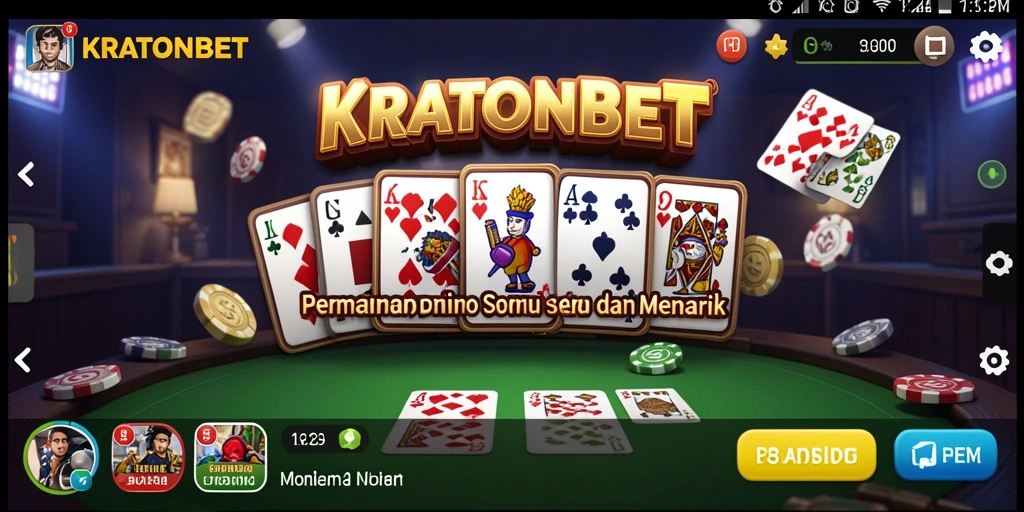 Gameplay KRATONBET yang menampilkan keseruan permainan Domino.