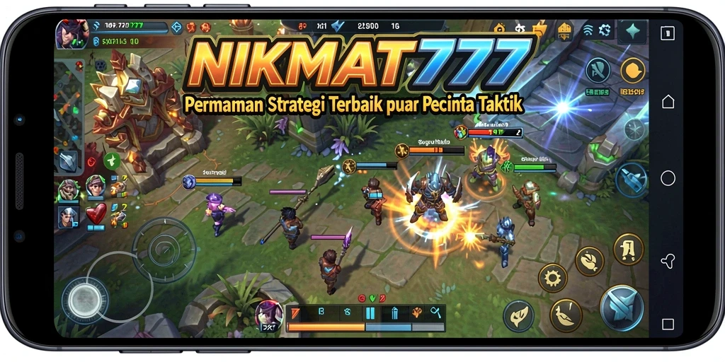 Screenshot utama NIKMAT777 menampilkan gameplay yang menggugah semangat strategi.