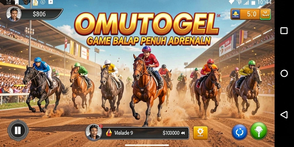 Gameplay menarik dalam OMUTOGEL dengan balapan penuh aksi.