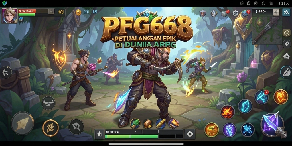 Tampilan screenshot utama PGG68 dengan aksi gameplay ARPG yang mendebarkan.