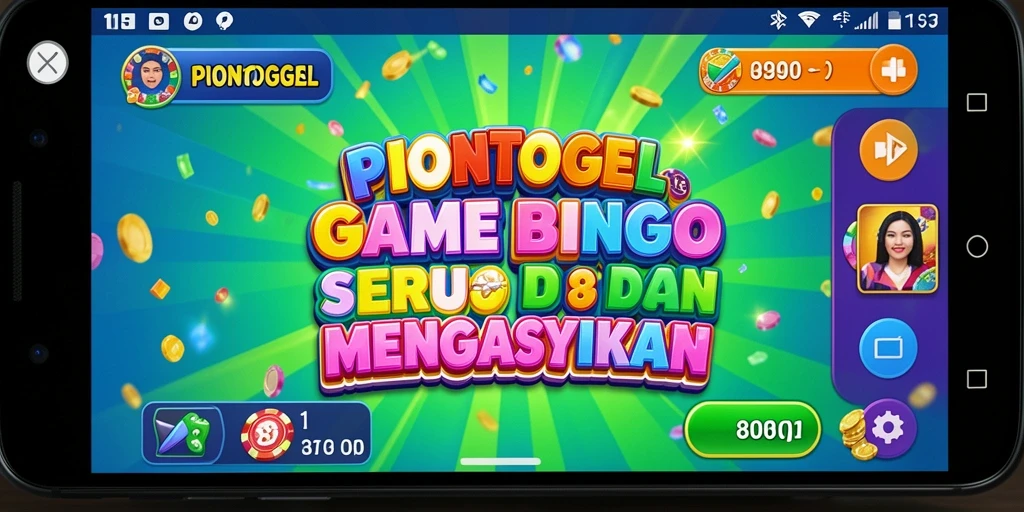 Tampilan gameplay PIONTOGEL dengan papan Bingo yang menarik.