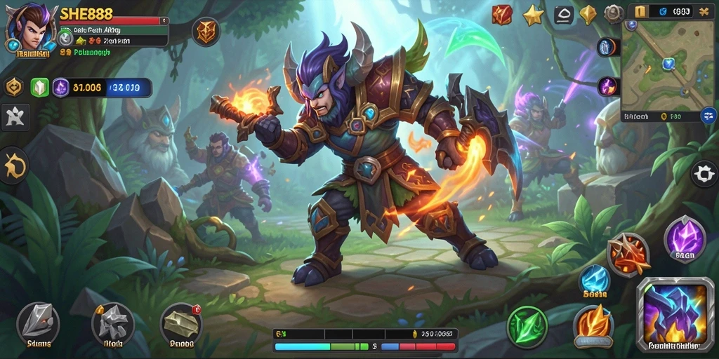 Gameplay SHE888 yang mendebarkan dengan aksi ARPG seru.