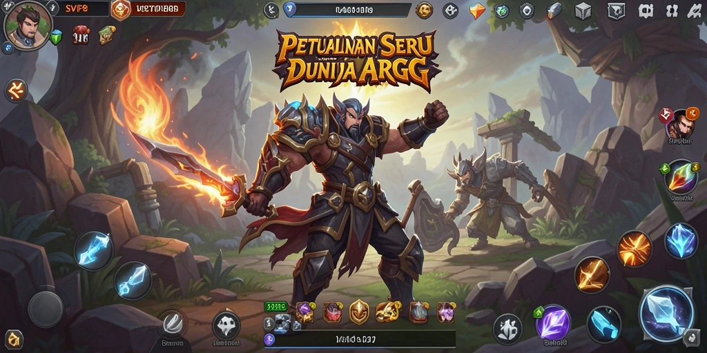 Menampilkan aksi gameplay epik dalam SVIP8 di dunia ARPG.