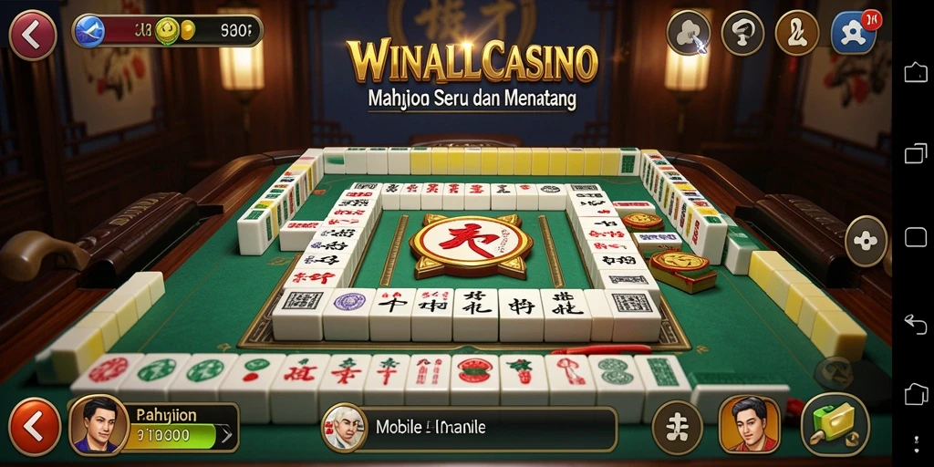 Tampilan gameplay Mahjong yang menarik dan mendebarkan.
